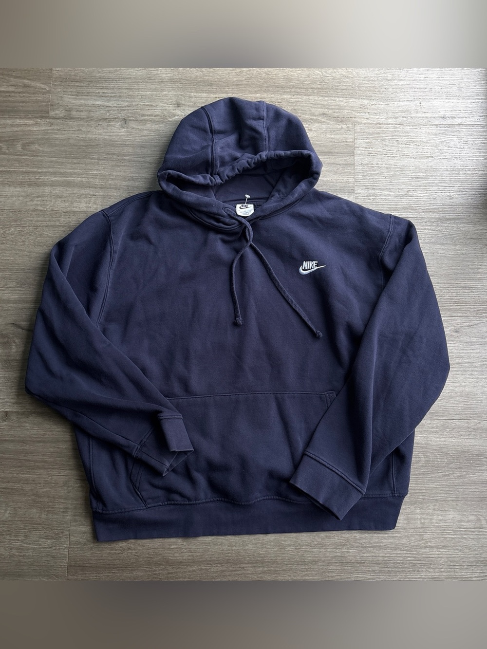 Nike club fleece men’s navy hoodie